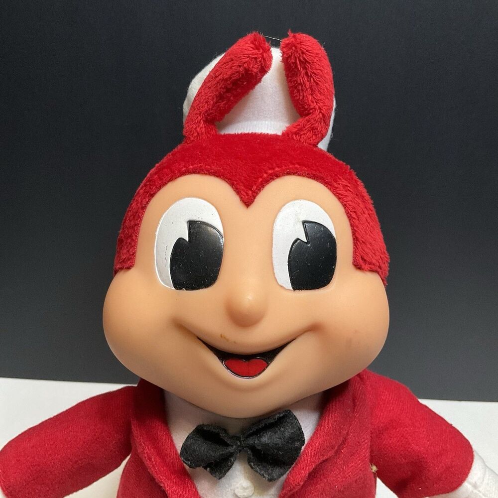 RARE Vintage 30 Year Anniversary Jollibee Stuffed Plush Mascot Toy 12"